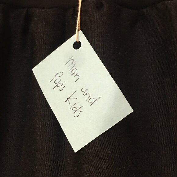 Skirt 100% Wool Girls 7/8 M Maxi Black Ruffle Tiered Neutral Mom and Pop's Kids - Picture 2 of 9